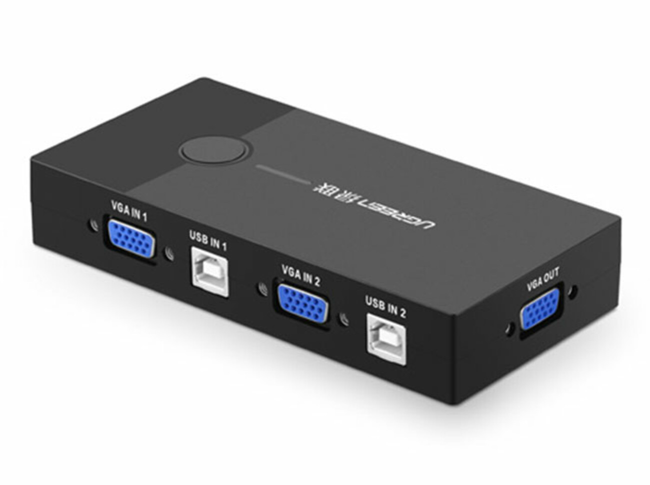 سوییچ کی وی ام یوگرین Ugreen 30357 KVM Swich With 2 Port USB
