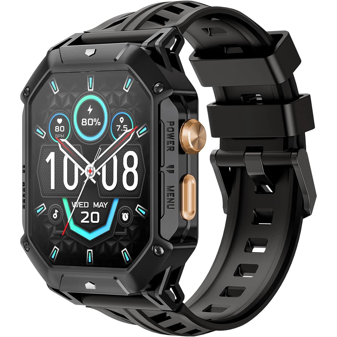 ساعت هوشمند ضدآب با طراحی نظامی هایلو IRON N1