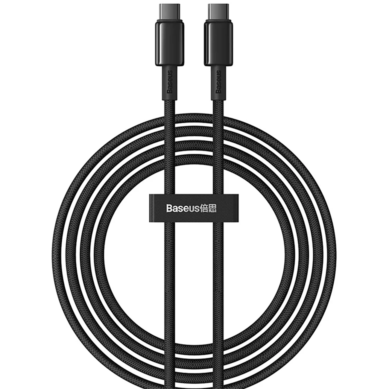 کابل دو سر تایپ سی فست شارژ 100 وات 5 آمپر یک متری بیسوس P10319800321-03