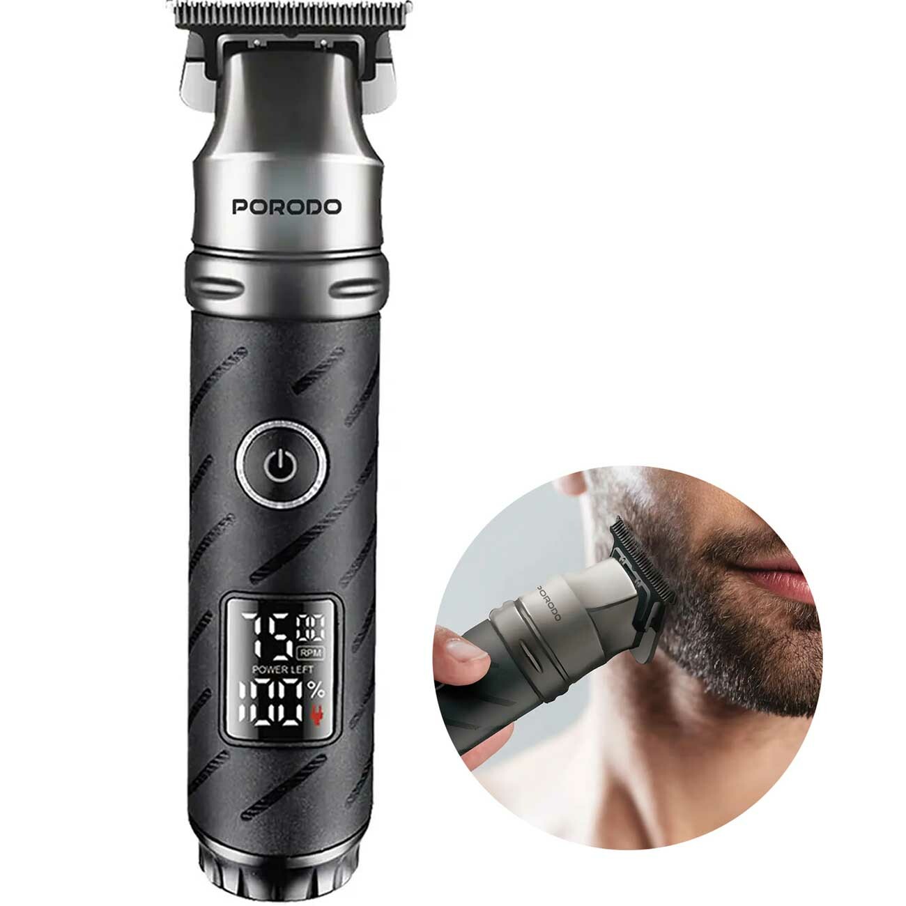 ریش تراش و ماشین اصلاح موی سر و بدن حرفه‌ای شارژی پورودو Porodo PDLFST185BK