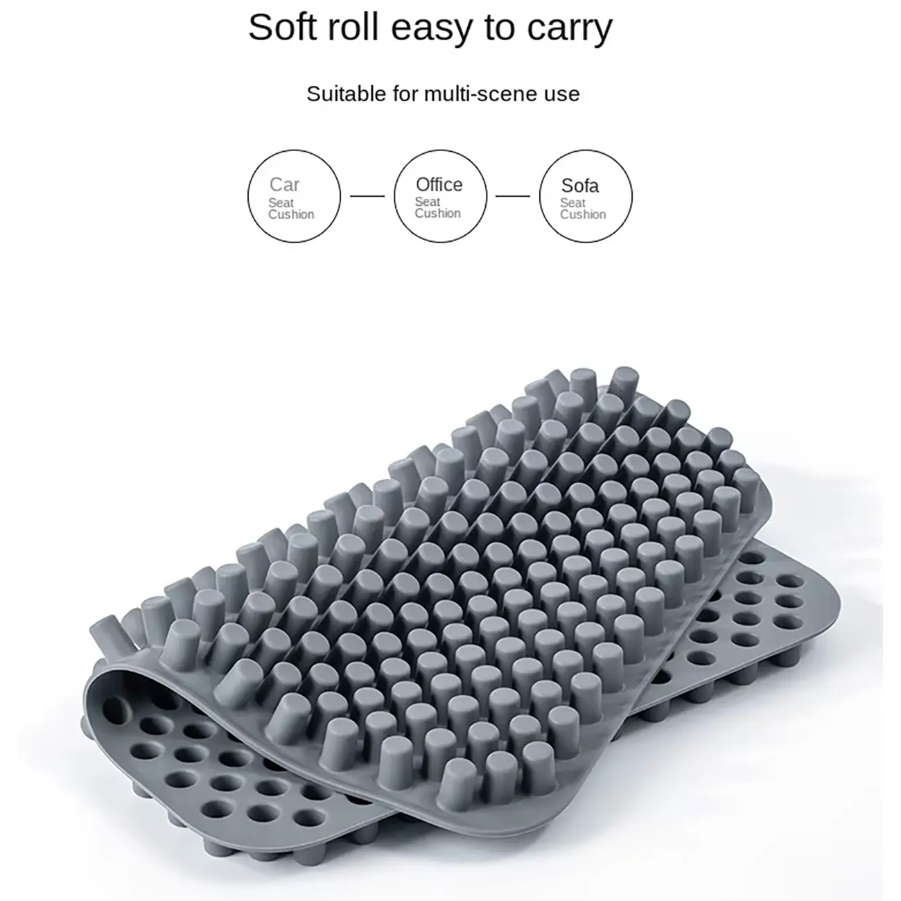 زیرنشیمنی صندلی سیلیکونی برای صندلی اداری و خودرو جوردن و جودی Jordan &amp; Judy JJ-HO0105 Portable Silicone Office and Car Seat Cushion