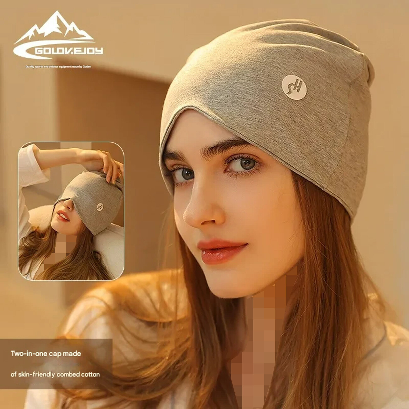 کلاه نخی زنانه گولووجوی GOLOVEJOY مدل YMZ03 محافظ گوش