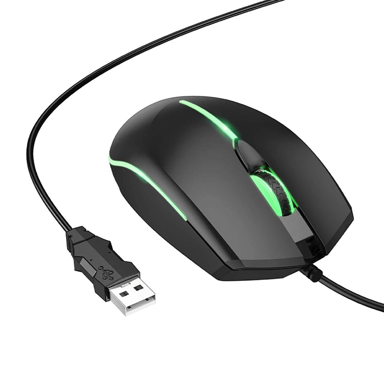 ماوس گیمینگ سیمی هوکو Hoco مدل GM37 با نورپردازی RGB