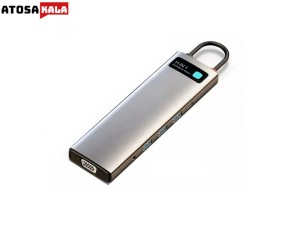 هاب 11 پورت بیسوس Baseus Metal Gleam 11 in 1 Multifunctional Type-C HUB 100W CAHUB-CT0G