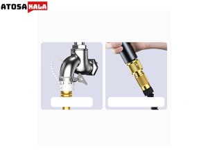 شلنگ و نازل کارواش Baseus GF4 Horticulture Watering Spray Nozzle CPYY010101 طول 15 متری