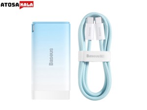 شارژر ۶۵ وات سه پورت بیسوس Baseus GaN3 Pro 2Type-C + USB 65W CCGGP050003