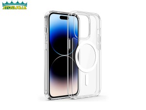 قاب محافظ مگنتی گرین لاین آیفون Apple iPhone 14 Plus Green Lion Magsafe Delgado Clear Case
