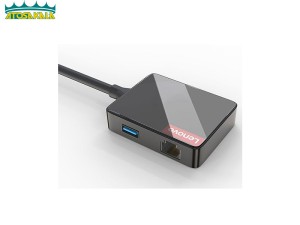 هاب 4 پورت لنوو Lenovo LP0803 4 in 1 USB HUB Adapter 3USB3.0 1RJ45 new