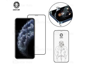 گلس تمام صفحه تمام چسب آیفون گرین لاین Apple iPhone 11 Pro Max / XS Max Green Lion 3D Unbreakable