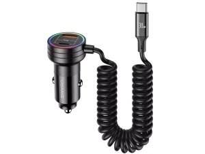 شارژر فندکی فست دو پورت تایپ سی 70وات جویروم JOYROOM CCN02 70W Double PD car charging