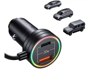 شارژر فندکی فست دو پورت تایپ سی 70وات جویروم JOYROOM CCN02 70W Double PD car charging