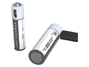 پک 4 تایی باتری نیم قلمی شارژی پاورولوژی Powerology AAA Rechargeable Battery PRUBAAA4