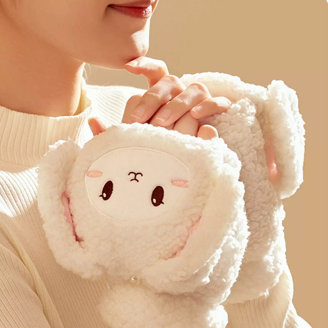 دستکش گرم کن فانتزی شارژی W09 Cute Pet Heating Gloves LLD-W09