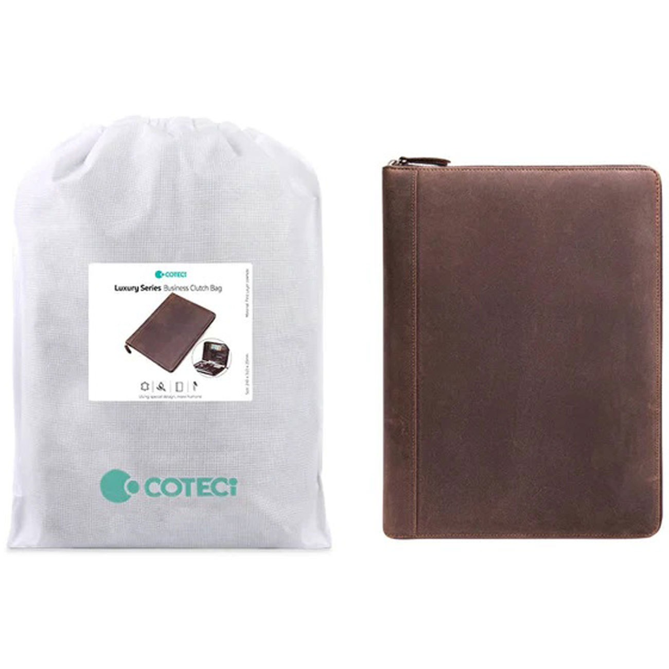 کیف دستی چرمی لوکس مردانه کوتتسی COTECi Luxury Series (Head Layer Of Cowhide) Business Handbag 14056