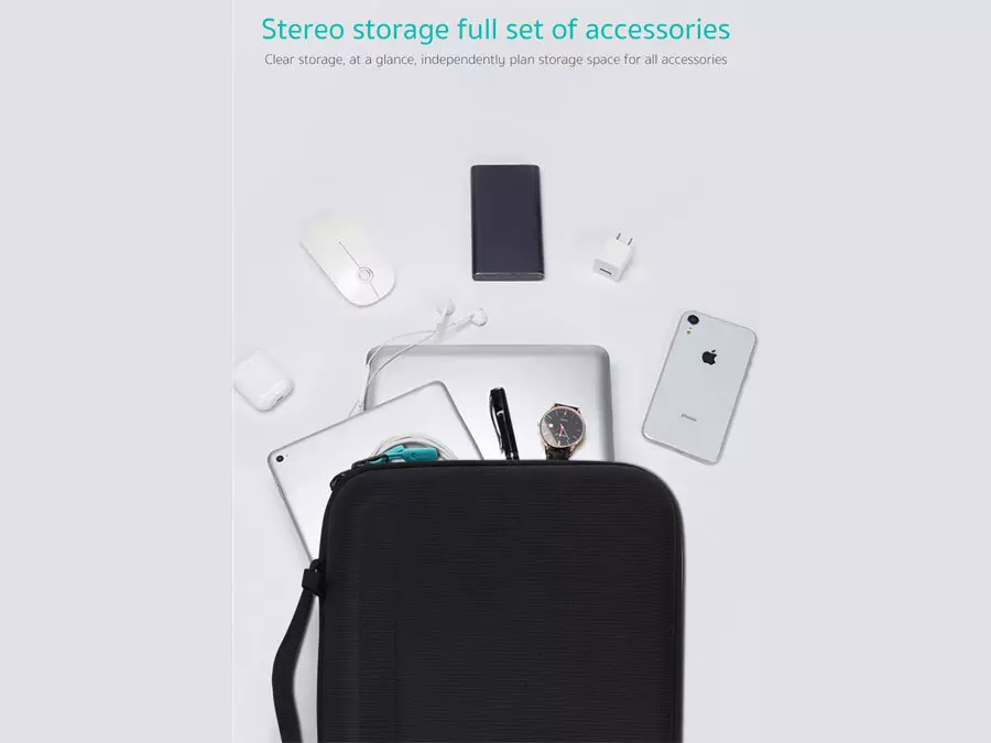 کیف ضربه گیر آیپد 11 اینچ و کیف لوازم جانبی کوتتسی Coteetci iPad 11 Anti falling storage handbag 61031