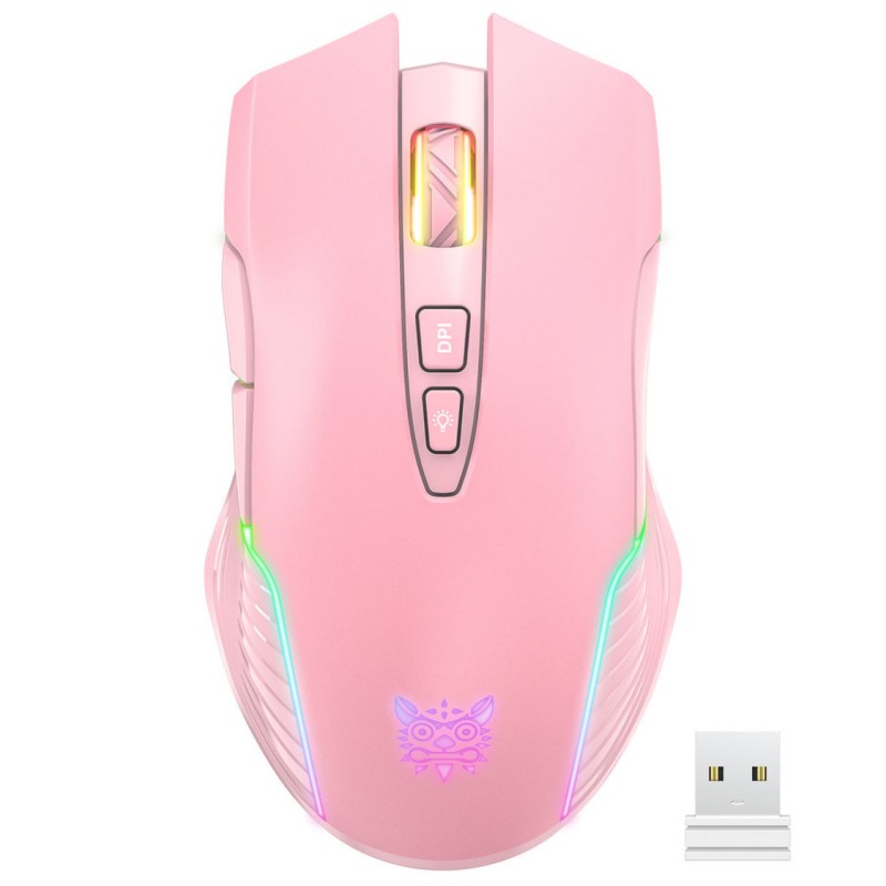 موس بی سیم گیمینگ اونیکوما مدل Onikuma CW905 Wireless / صورتی
