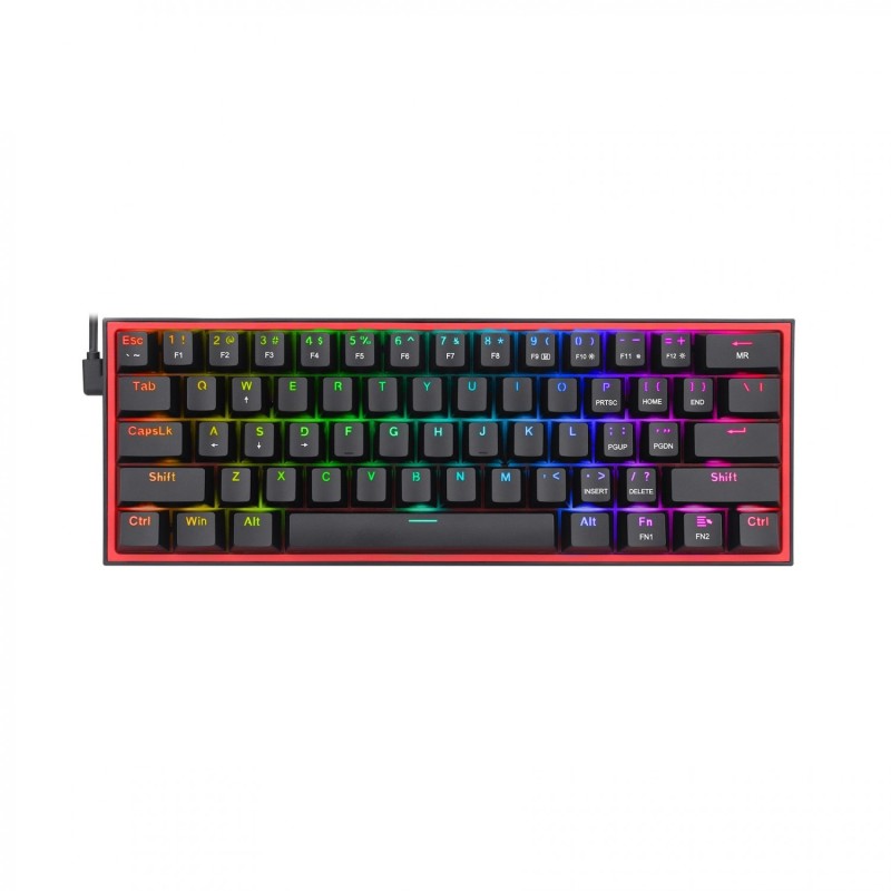 کیبورد گیمینگ ردراگون مدل Redragon K617 Fizz/مشکی / حروف انگلیسی