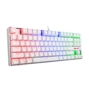 کیبورد گیمینگ ردراگون مدل Redragon K552W Kumara / سفید / سوئیچ آبی