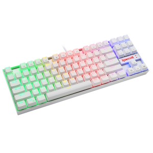 کیبورد گیمینگ ردراگون مدل Redragon K552W Kumara / سفید / سوئیچ آبی