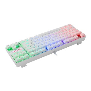 کیبورد گیمینگ ردراگون مدل Redragon K552W Kumara / سفید / سوئیچ آبی
