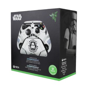 گیم پد بی سیم ایکس باکس و پایه شارژ ریزر مدل Razer Wireless Controller &amp; Quick Charging Stand for XBOX – (Stormtrooper Limited Edition)