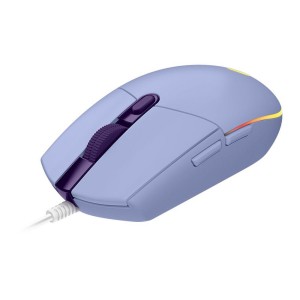 موس گیمینگ لاجیتک مدل Logitech G102 LightSync/بنفش