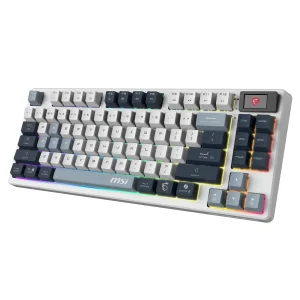کیبورد گیمینگ بی سیم ام اس آی مدل Msi Forge GK600 TKL Sky