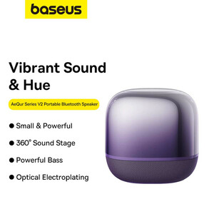 اسپیکر بلوتوثی قابل حمل بیسوس مدل Baseus AeQur V2/سفید