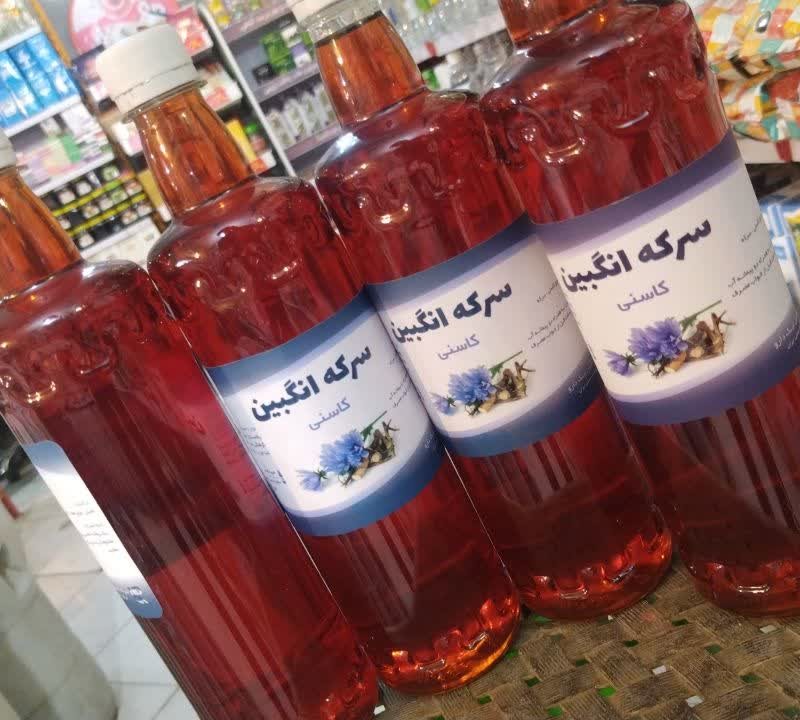 سرکه انگبین عسلی طبیعی  یک لیتری