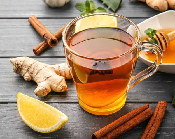 چای با پودر زنجبیل