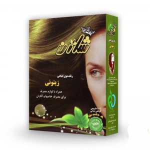 رنگ مو شاژن زیتونی