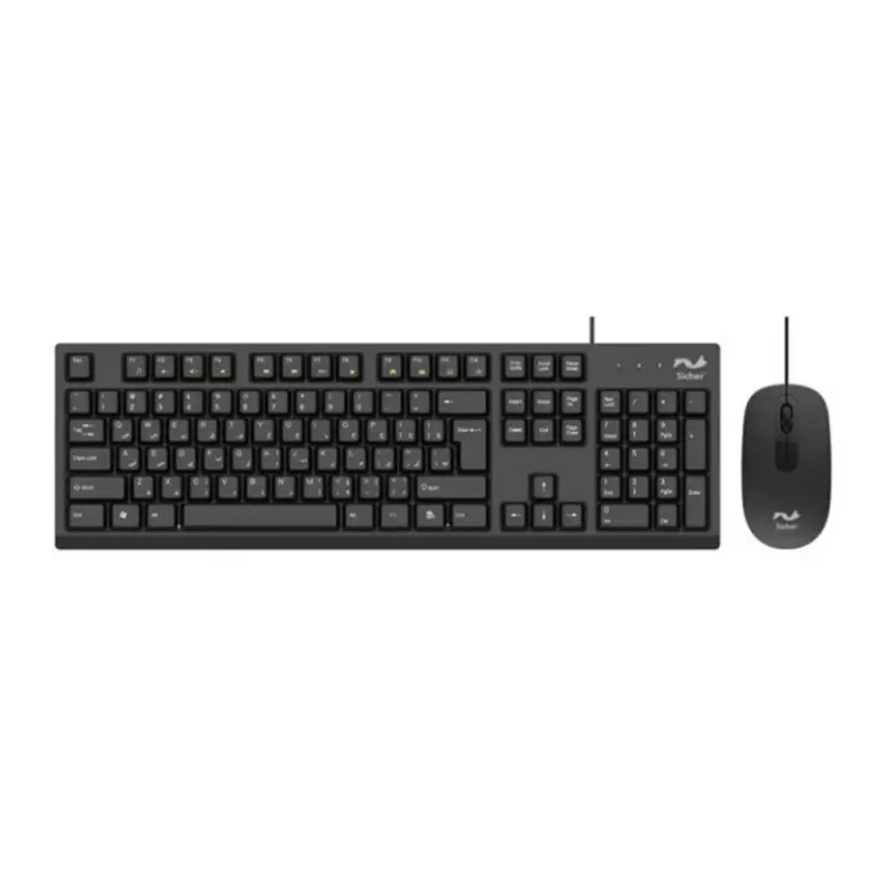 کیبورد و ماوس  با سیم زیچر مدل SICHER KB-140