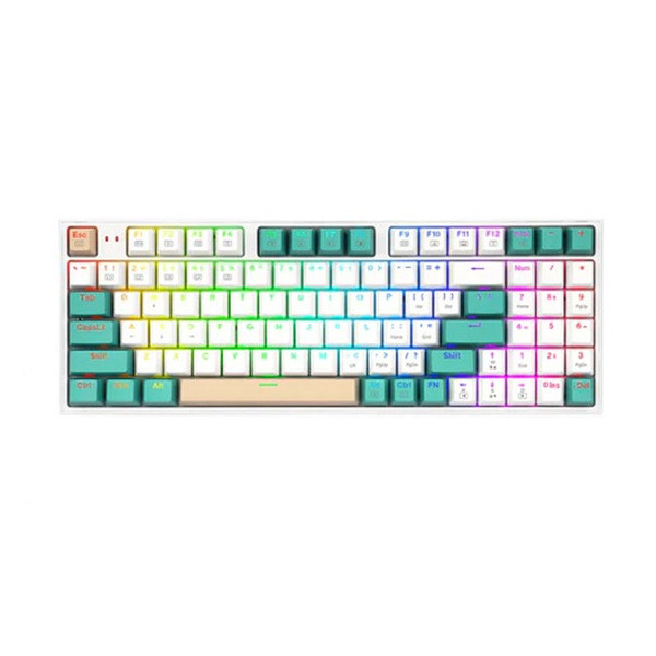 کیبورد مخصوص بازی ردراگون مدل Kitava K636 RGB + کی کپ های اضافی