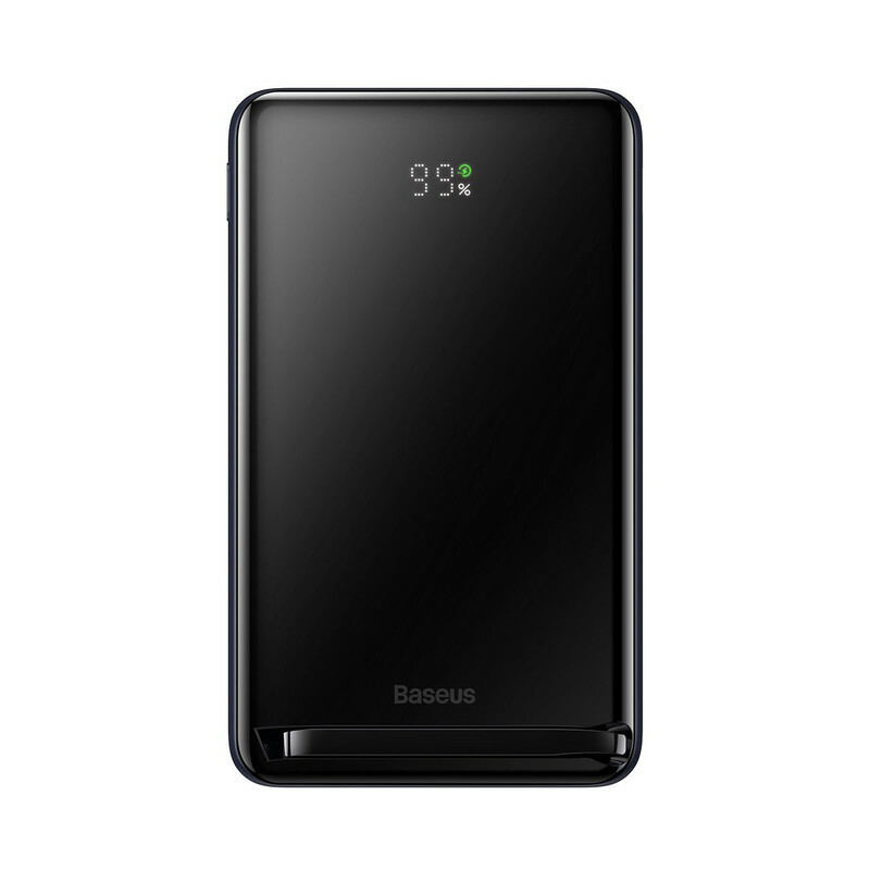 پاوربانک باسئوس مدل Magnetic Bracket Wireless 20W PPCX000203 ظرفیت 10000 میلی‌آمپر ساعت