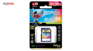 کارت حافظه SDXC سیلیکون پاور مدل Superior Pro کلاس 10   ظرفیت 64 گیگابایت