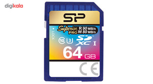 کارت حافظه SDXC سیلیکون پاور مدل Superior Pro کلاس 10   ظرفیت 64 گیگابایت