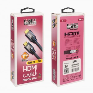 کابل ۲٫۱ HDMI کی نت پلاس ۳ متری کنفی KP-CH21B30