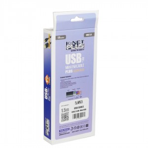 کابل ذوزنقه ای K-Net Plus Mini USB 1.5m