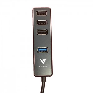 هاب چهار پورت واصل VASEL 80CM HU380 USB3.1