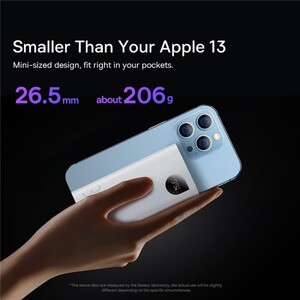 پاوربانک بیسوس مدل ADAMAN 2 PPAD040101 ظرفیت 10000 میلی‌آمپر ساعت