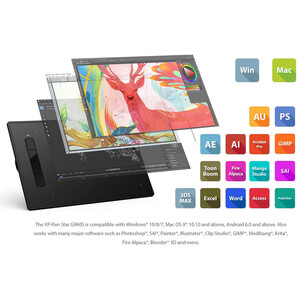 قلم نوری ایکس پی.پن مدل XP Pen Star G960S plus (استوک)