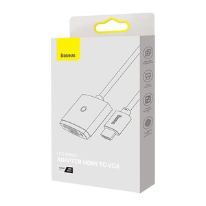 مبدل HDMI به VGA بیسوس مدل WKQX010001 طول 0.2 متر
