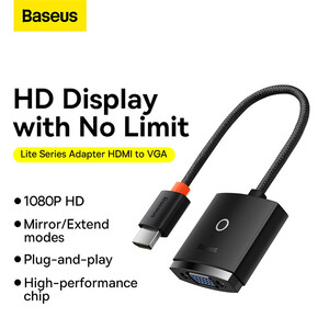 مبدل HDMI به VGA بیسوس مدل WKQX010001 طول 0.2 متر