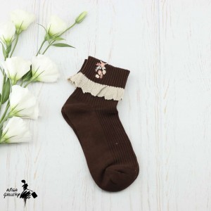 جوراب نیم ساق گلدوزی S9522