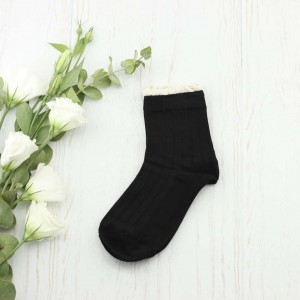 جوراب نیم ساق گیپور دار هون S9526