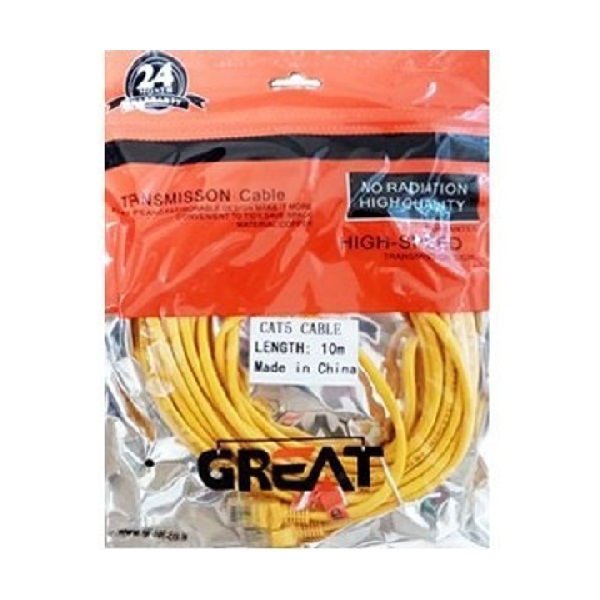 کابل شبکه GREAT CAT6 GR-10M