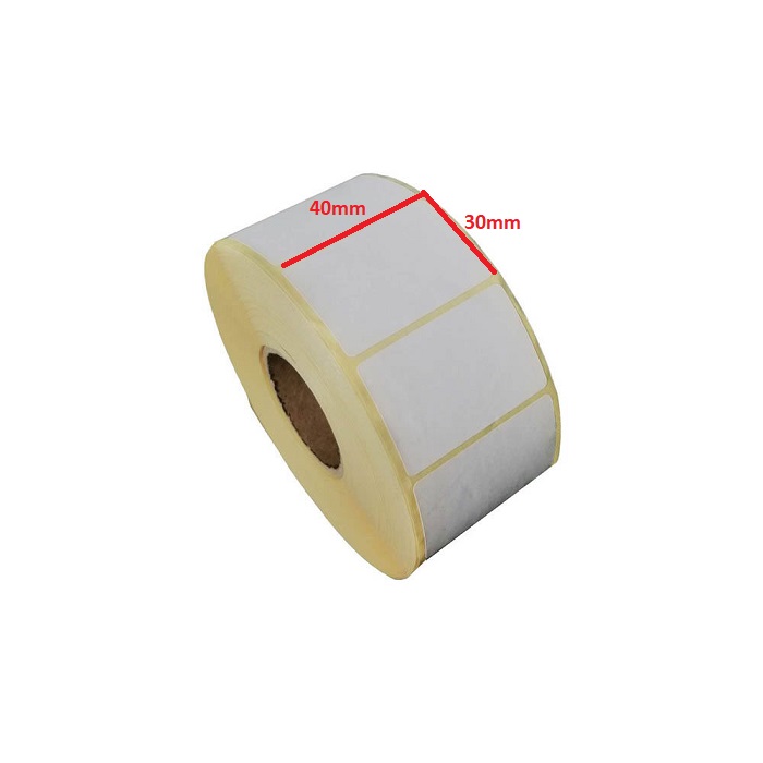 لیبل حرارتی 40*30 (2000 عددی) پرچسب سفارشی چاپ بدون ریبون