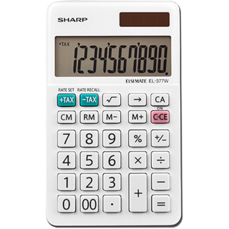 ماشین حساب رومیزی 10 رقمی شارپ Sharp EL-377W