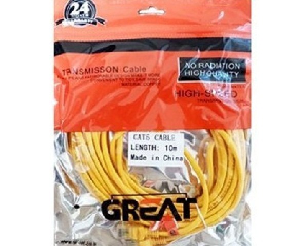کابل شبکه GREAT CAT6 GR-10M