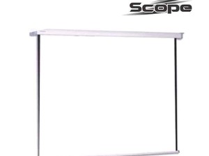 پرده نمایش دستی پروژکتور اسکوپ سایز 200*200